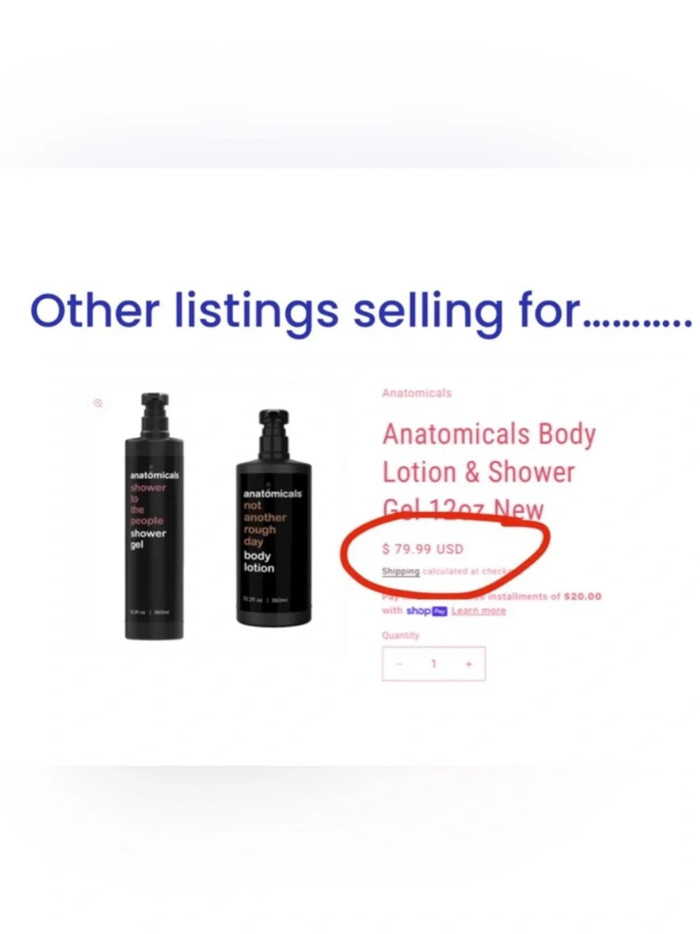 ✨ ANATOMICALS Shower Gel + Body Lotion Set | 12.2 oz Each | Spa Luxury Duo